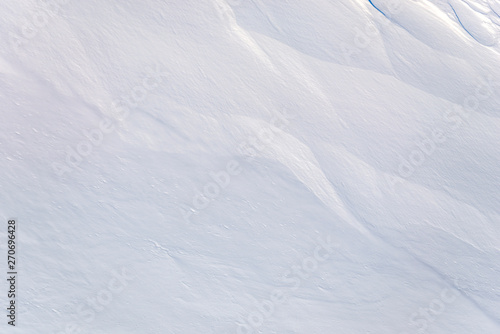 Winter ski traces