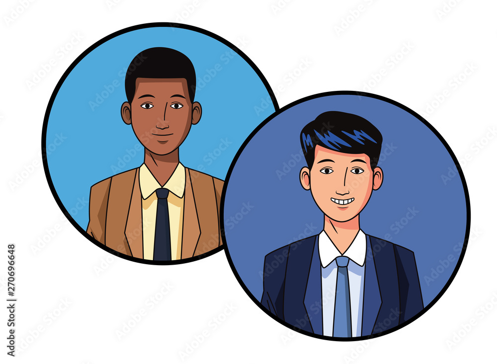 businessmen avatar profile picture in round icons businessmen avatar profile picture in round icons