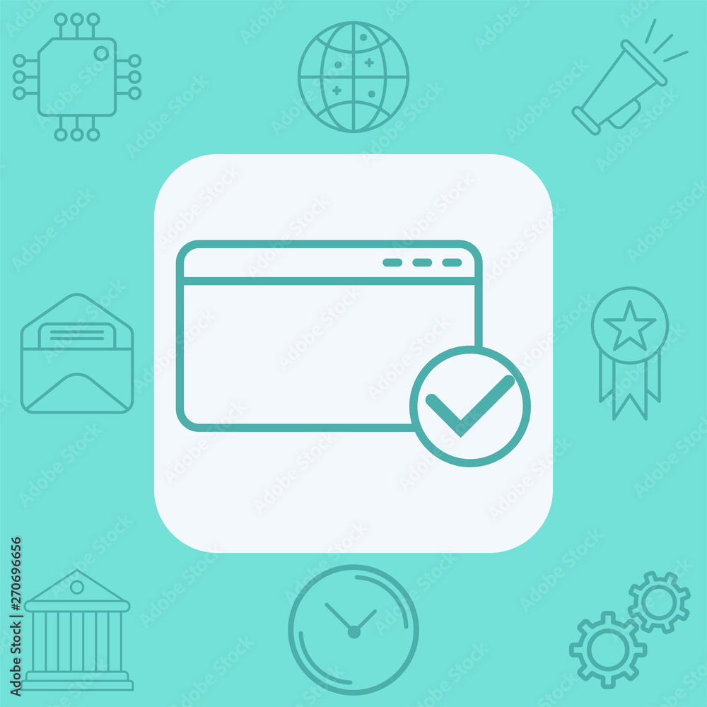 Website vector icon sign symbol