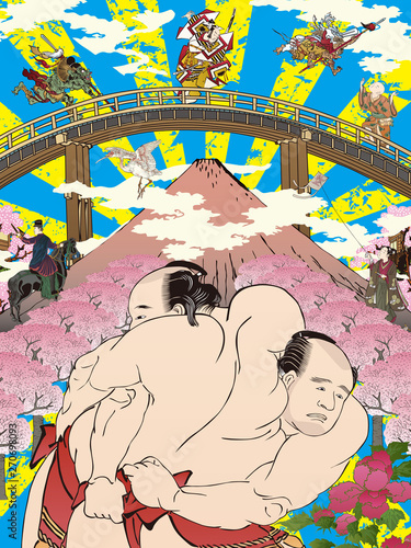 和風コラージュ　その2