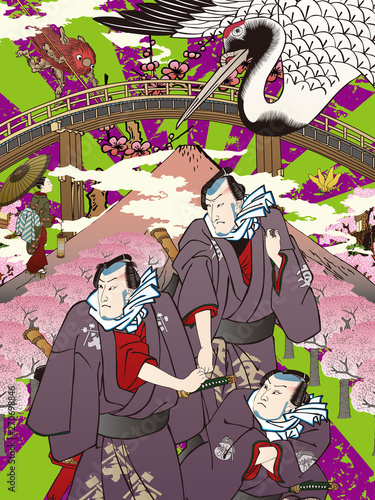 和風コラージュ　その5