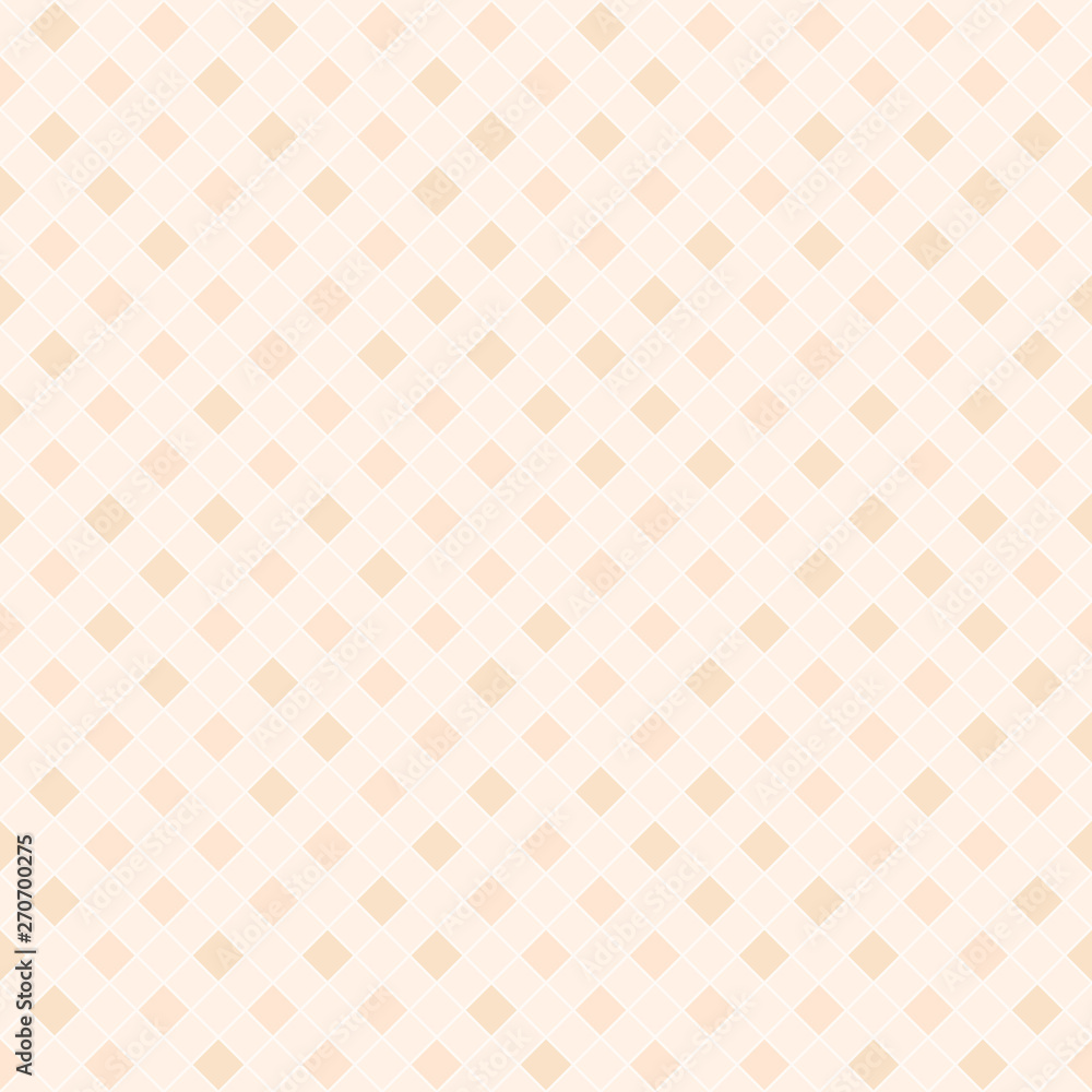 Orange diamond pattern. Seamless vector background