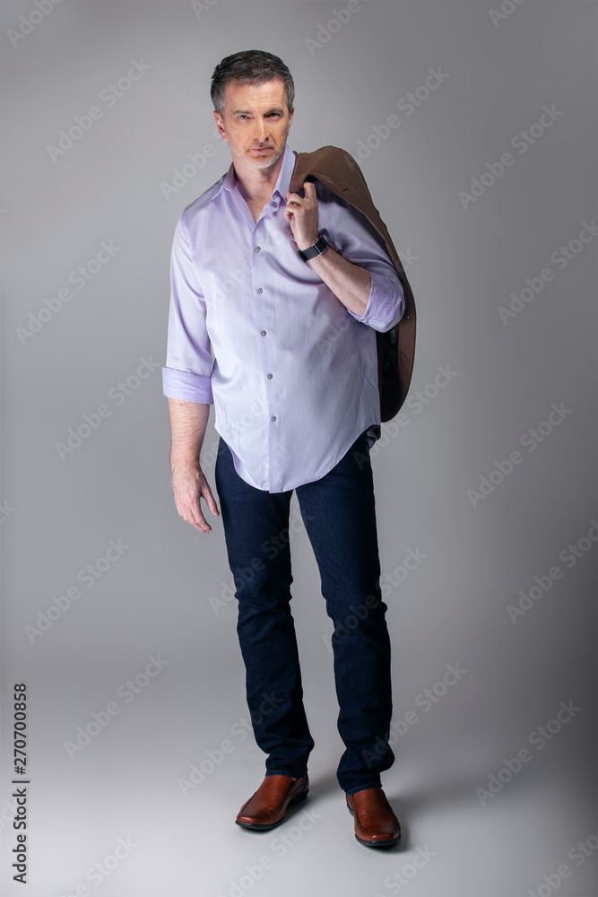 Smart casual untucked shirt top