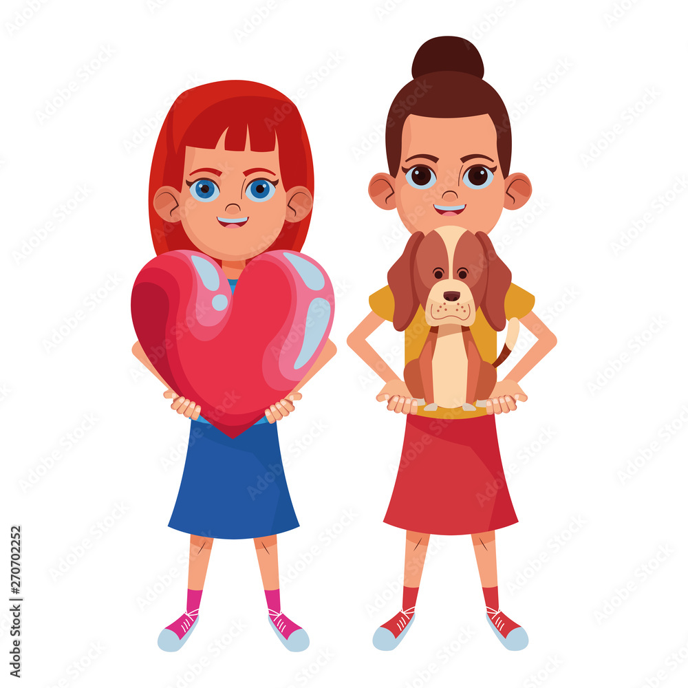 young kids avatar carton character young kids avatar carton character