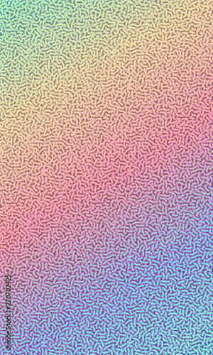Holographic glitter memphis wiggle curves texture vector backdrop