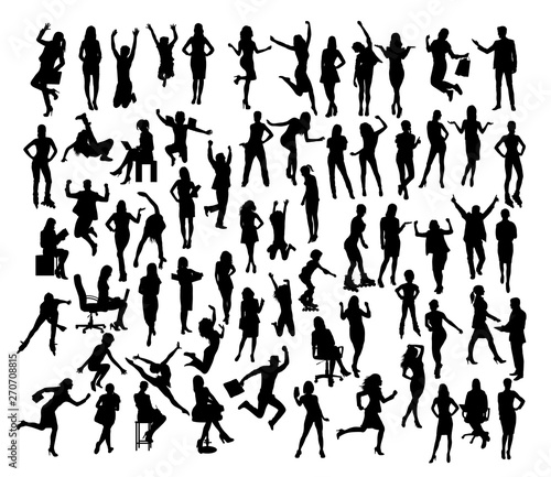 People Silhouettes  art vector design