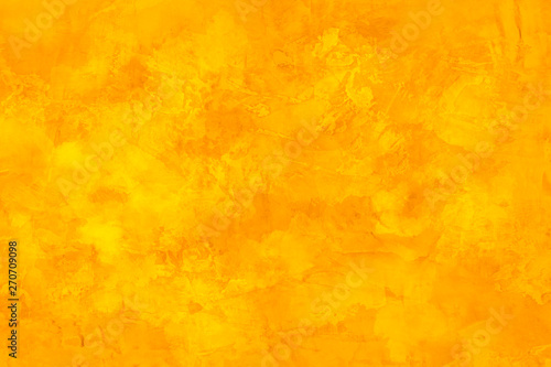 Yellow cement or concrete wall texture and background