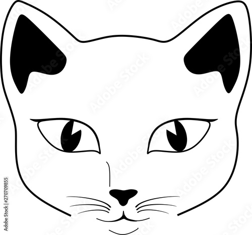 Obraz na płótnie CAT 01 BW jon