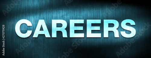 Bild auf Leinwand Careers abstract blue banner background