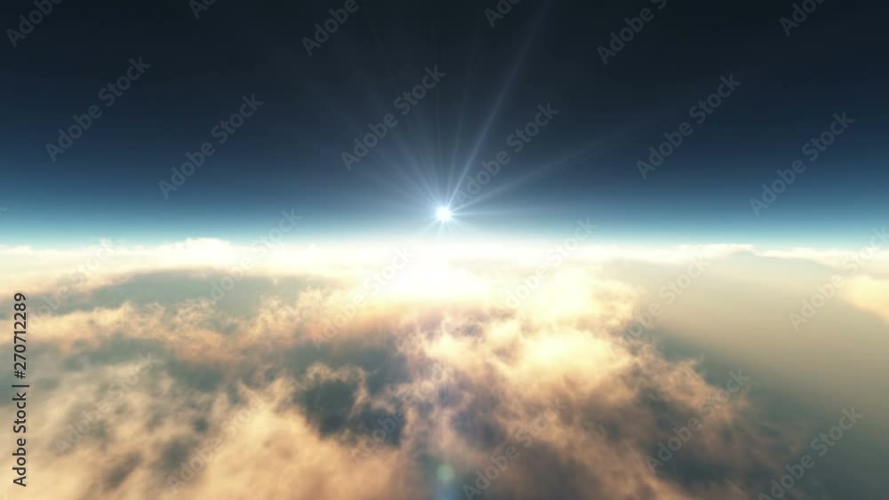 fly above clouds sunset 4k fly above clouds sunset 4k