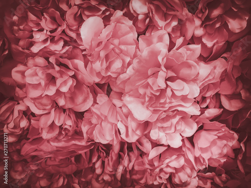 beautiful artificial flowers background, vintage style;