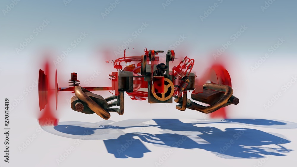 Naklejka premium graphic background car