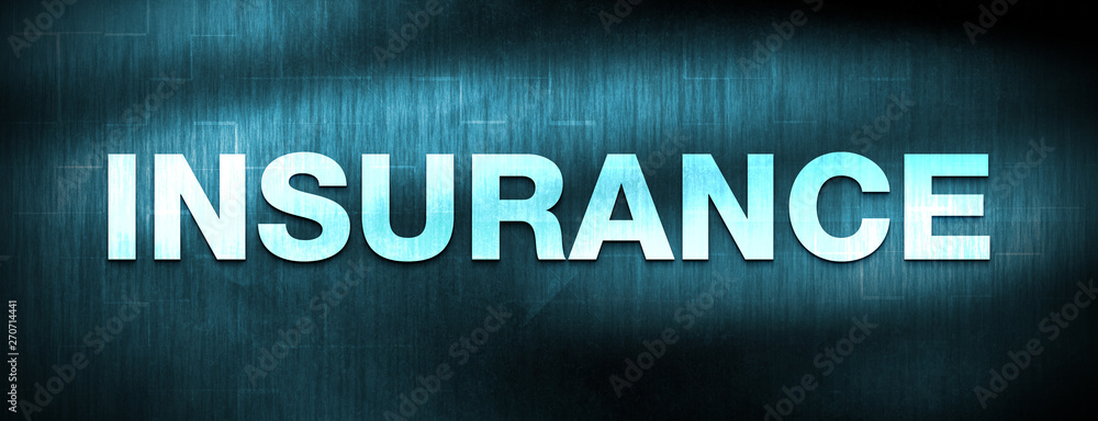 Insurance abstract blue banner background Insurance abstract blue banner background