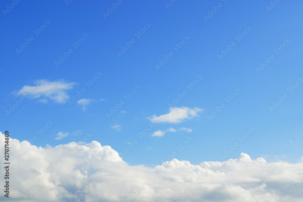 blue sky with clouds