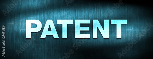 Patent abstract blue banner background photo