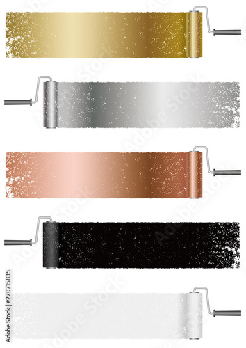 ペイントローラーで塗った背景セット