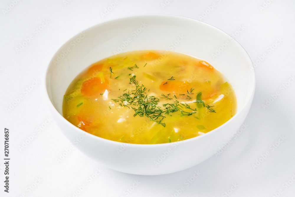 nutrient vegetable soup in the white bowl nutrient vegetable soup in the white bowl
