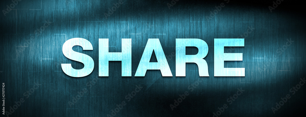 Share abstract blue banner background