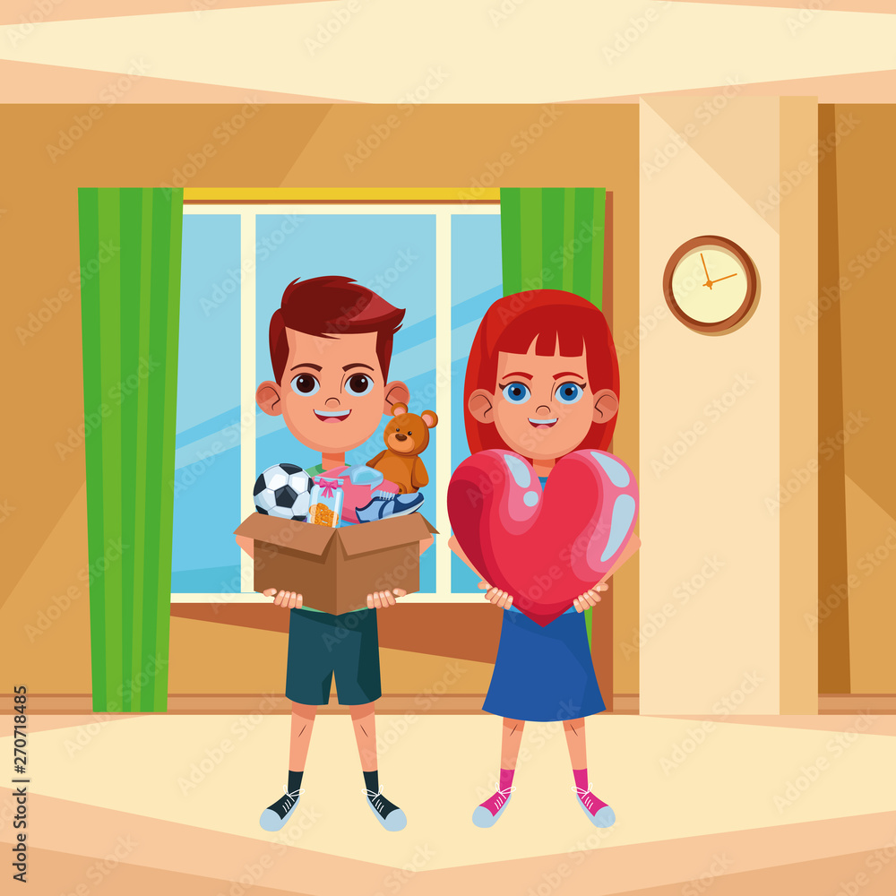 young kids avatar carton character young kids avatar carton character