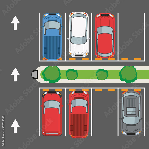 Parking zone topview