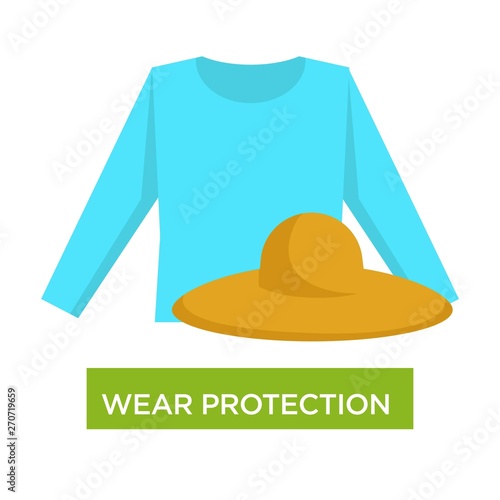Wear protection from sunburn and sunstroke medical advice
