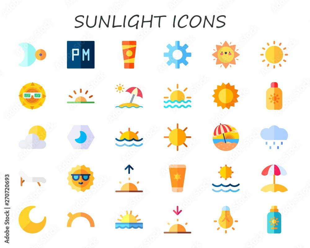 sunlight icon set