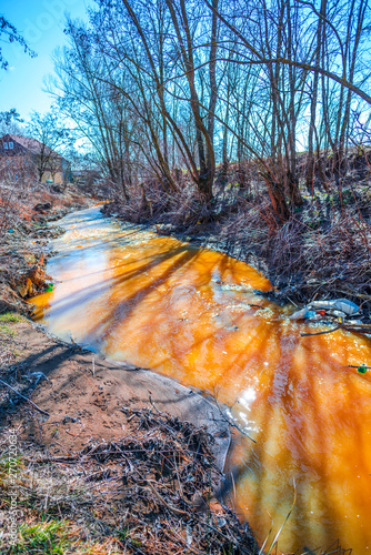 Pollution water river