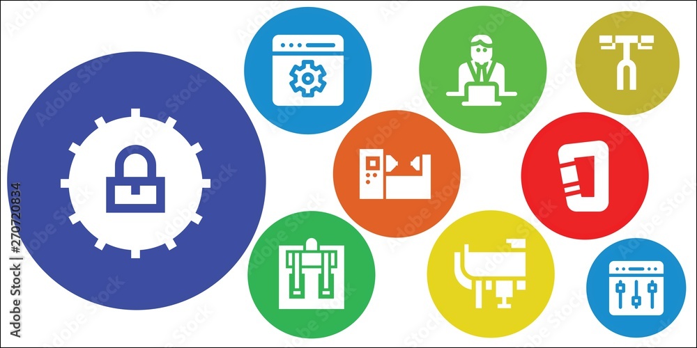 gear icon set gear icon set