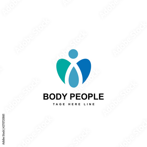 body people logo template