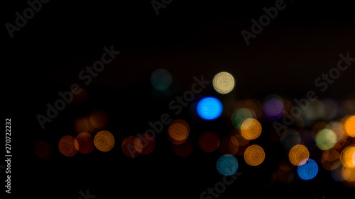 image of colorful blurred defocused bokeh Lights. motion and nightlife concept. © mohamadfaezal