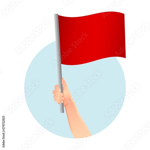 red flag in hand icon