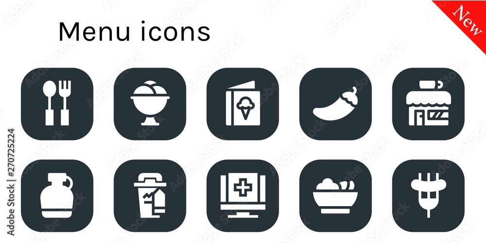 menu icon set menu icon set