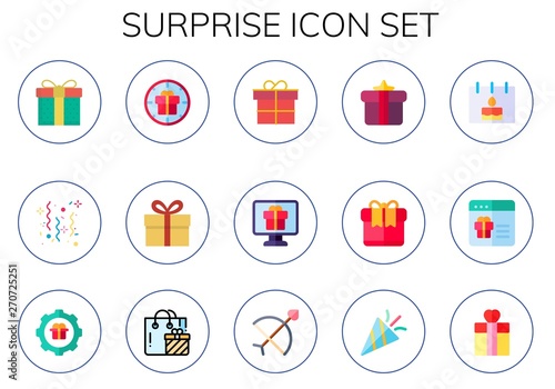 surprise icon set