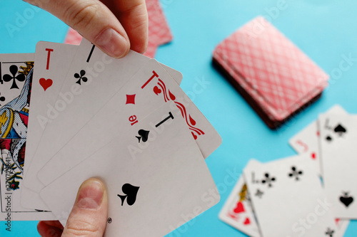 Cuadro en lienzo Playing card