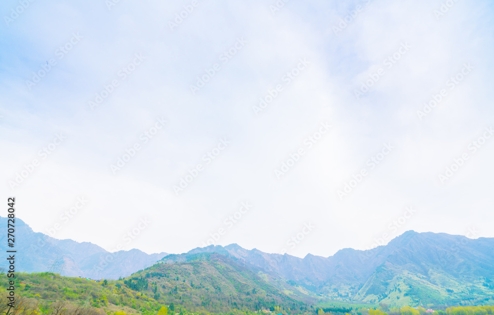 Fototapeta premium Beautiful mountains landscape Kashmir state, India .
