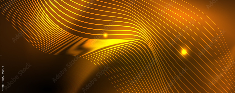 Shiny neon lines techno magic futuristic background, magic energy space light concept, abstract background wallpaper design Shiny neon lines techno magic futuristic background, magic energy space light concept, abstract background wallpaper design