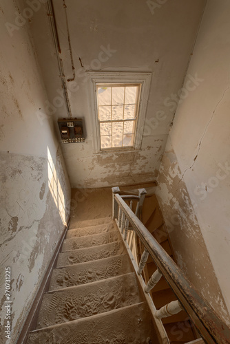 Staircase in a deserted building, Namibia