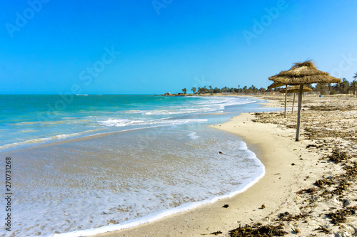 Tourist Zone Beaches on the Mediterranean Coast, Djerba, Tunisia