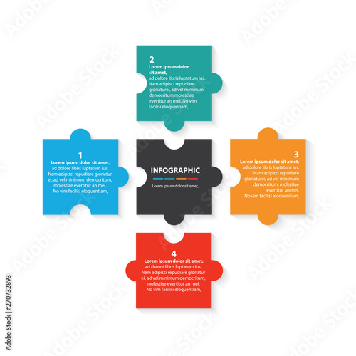 colorful timeline infographic with 4 options design template, Infographics management, finance, analytics, presentation. Vector illustration