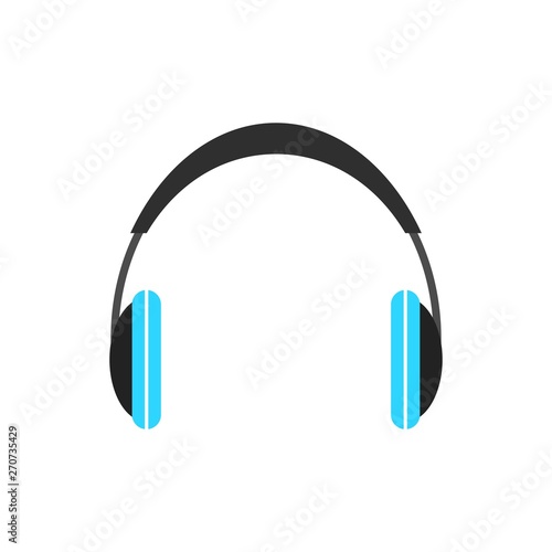 Headphone icon on white background.