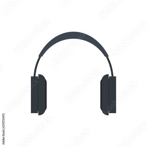 Headphone icon on white background.
