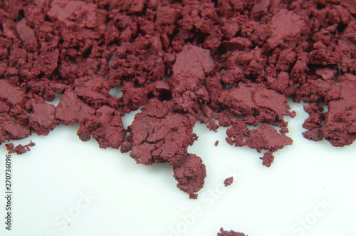 Red Phosphorous powder in closeup.