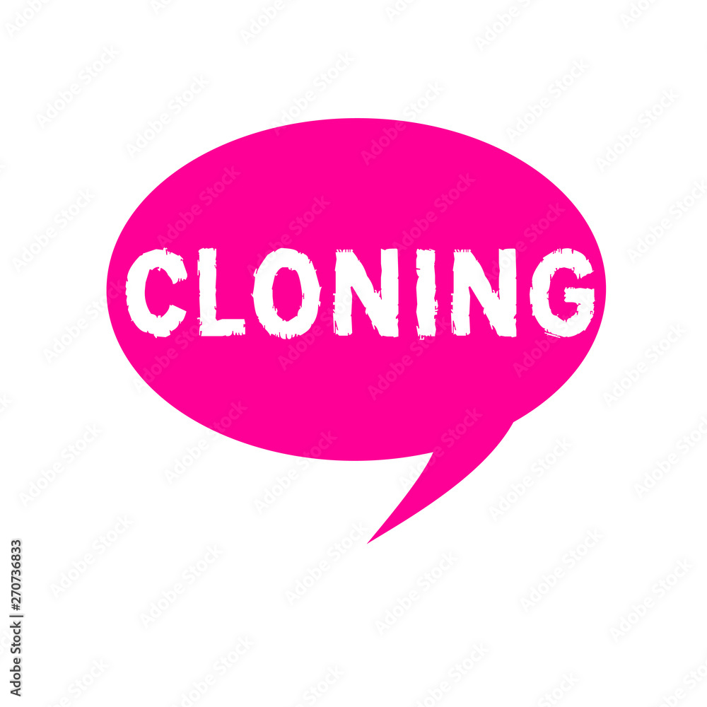 Word writing text Cloning. Business concept for Make identical copies of someone or something Creating clones. Word writing text Cloning. Business concept for Make identical copies of someone or something Creating clones.