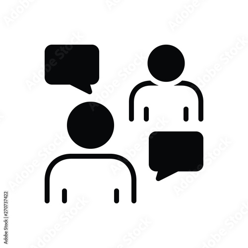 Black solid icon for persuasive 