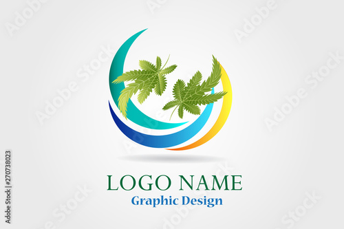 Marijuana Plant Vector Logo
