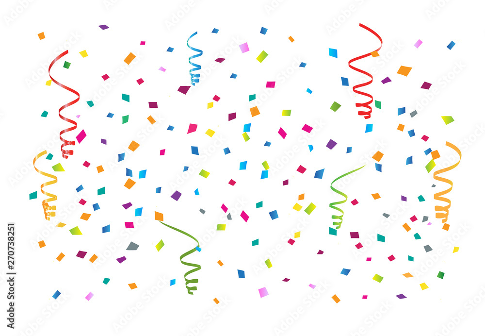 Confetti party vector Confetti party vector