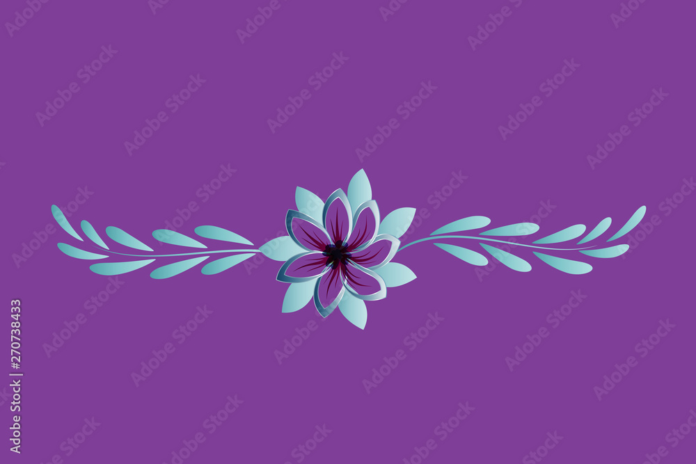 Fototapeta premium Flower symbol logo