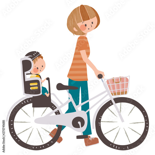 子乗せ自転車	