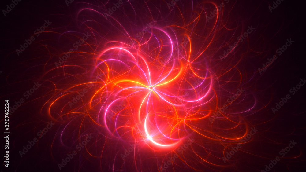 3D rendering abstract round light background 3D rendering abstract round light background