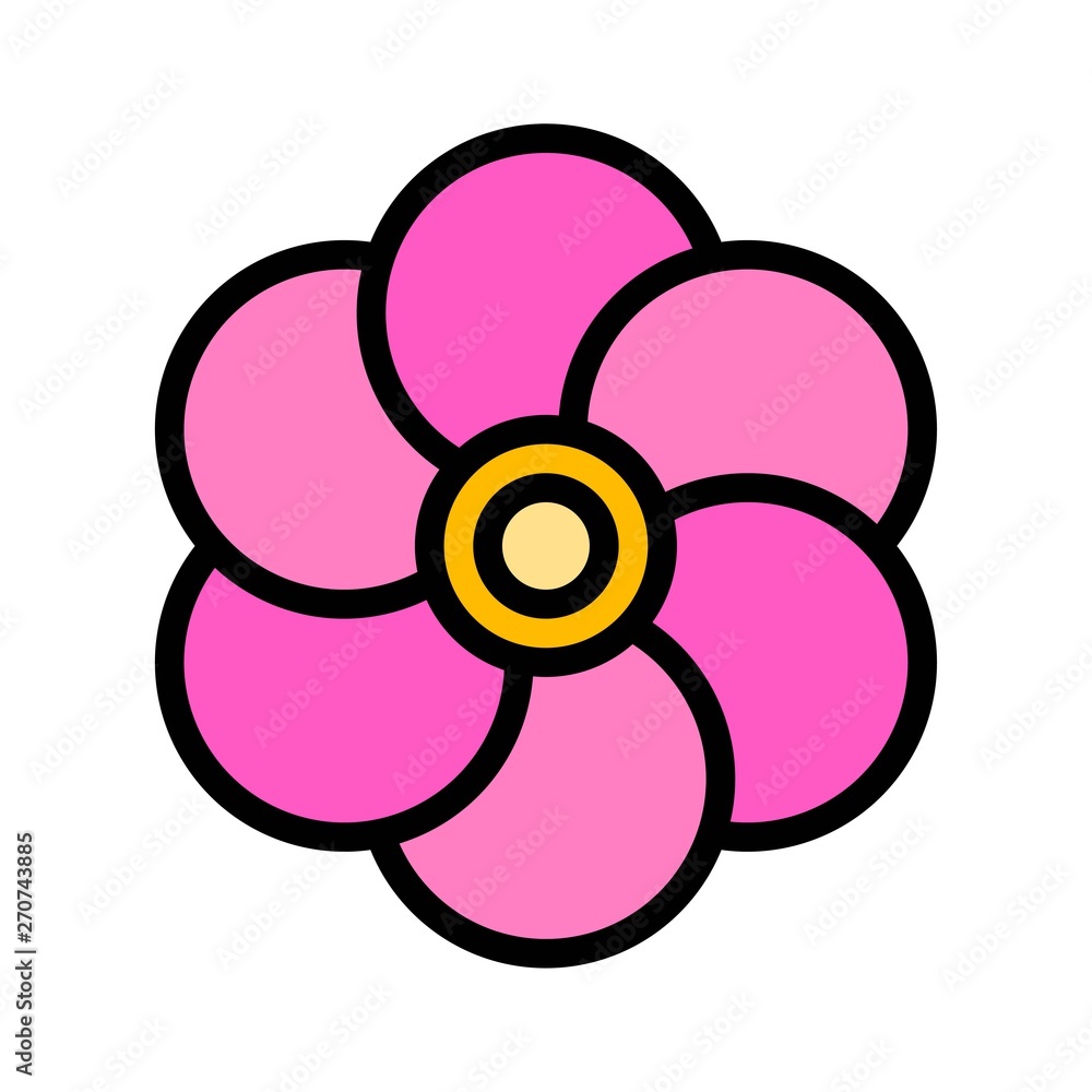 Plum blossom vector, Chinese lunar new year filled icon Plum blossom vector, Chinese lunar new year filled icon